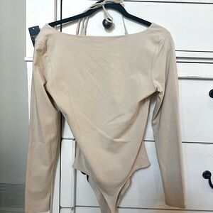 Abercrombie & Fitch Halter Long Sleeve Bodysuit